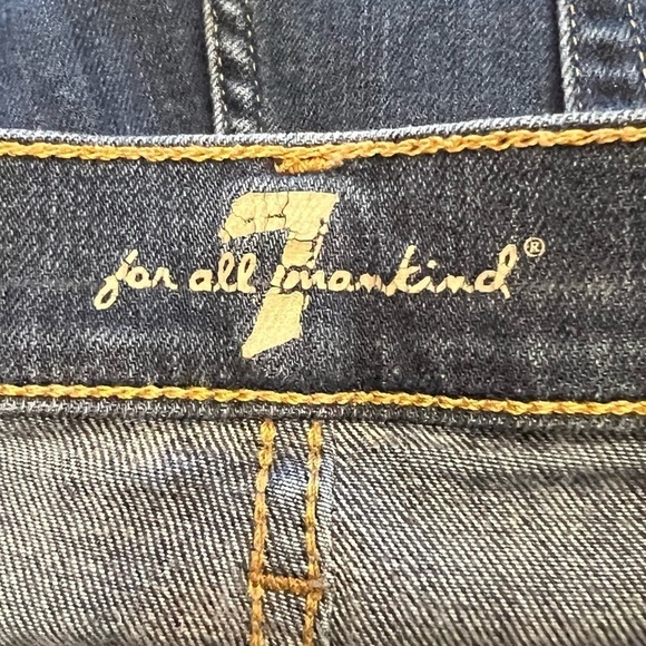 7 For All Mankind Gwenevere Cut Off Jean Shorts Size 30 Women’s - Picture 2 of 6